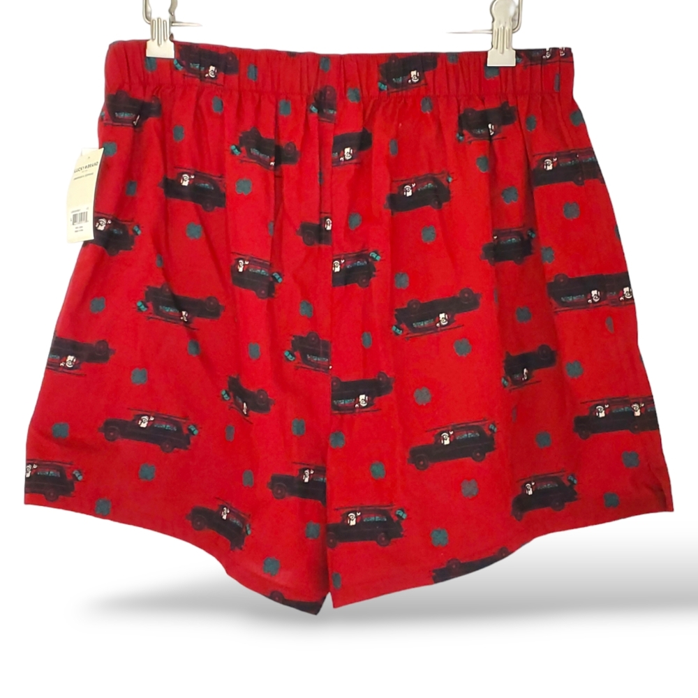 Lucky Brand Mens Underwear Sleepwear Santa Wagoner w/4 leaf Clover 🆕️✨️